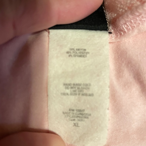 Vintage V.1 Couture Y2K Pink Lace Trim Cami Tank Size XL Cottage Whimsy Basic - Picture 7 of 7